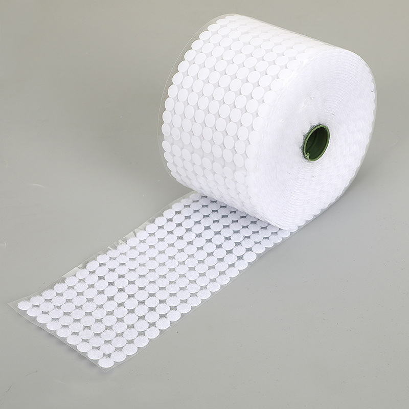 Combo 500 - 1000 Băng dính gai, băng dính nhám Velcro tròn 1.5cm, khóa nhám mặt trong có sẵn keo dính