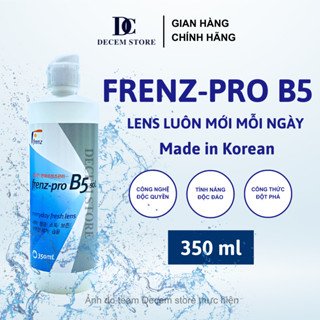 Nước ngâm lens Frenz b5 lớn 350ml rửa, thay, làm sạch, mềm, mới kính áp tròng Decem store