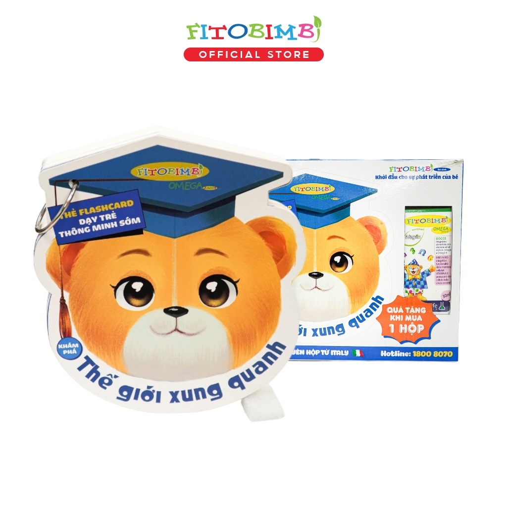 Bộ Sách Flashcard Sơ Sinh FITOBIMBI Giúp Phát Triển Trí Thông Minh Cho Bé