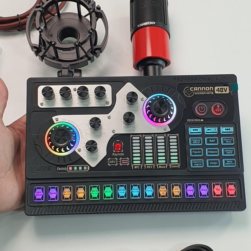 Full Combo Sound Card X5 Autotune Và Micro Thu Âm PC K320 là bộ thu chuyên nghiệp, Livestream