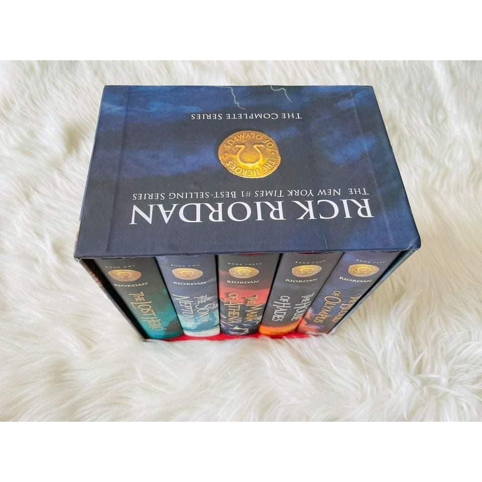 Rick Riordan Heroes of Olympus 5q bìa cứng nhập