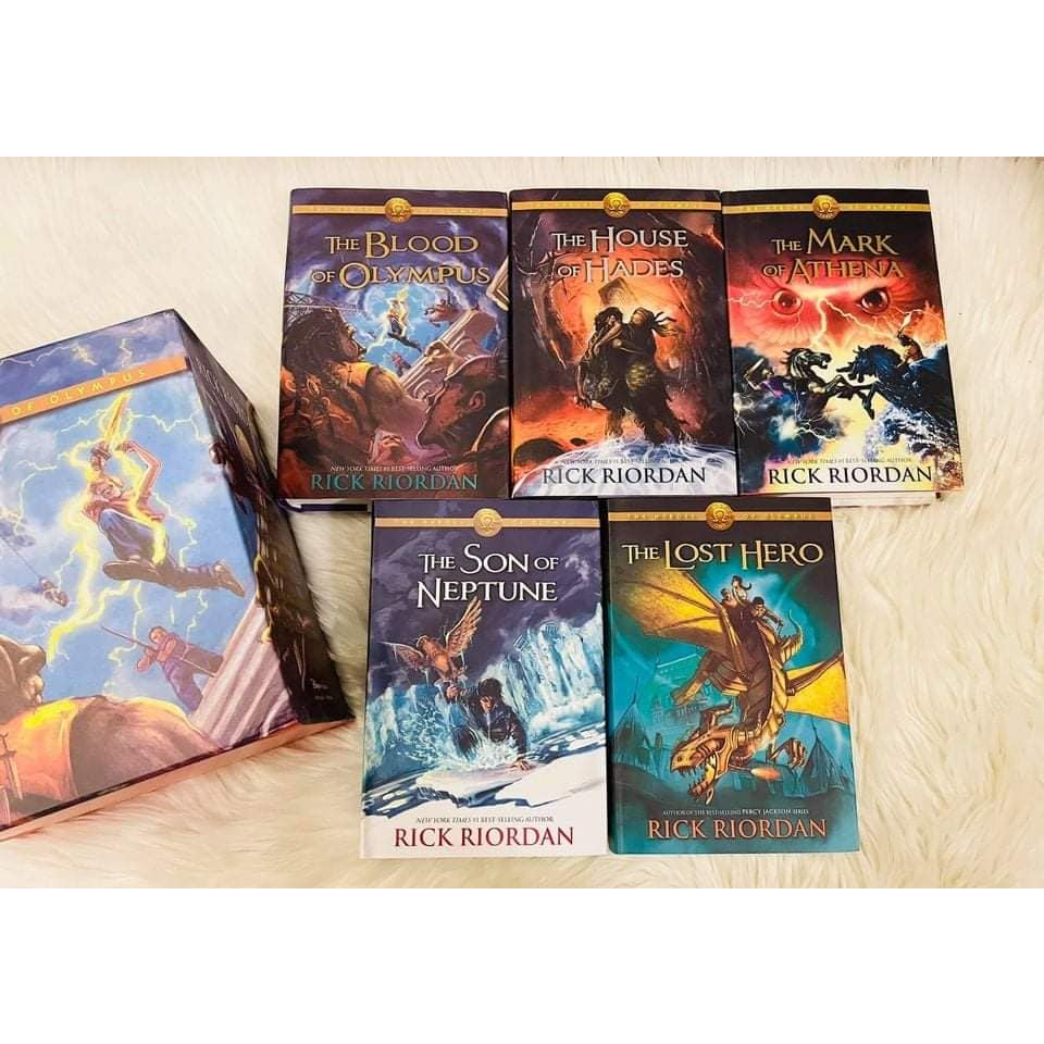 Rick Riordan Heroes of Olympus 5q bìa cứng nhập