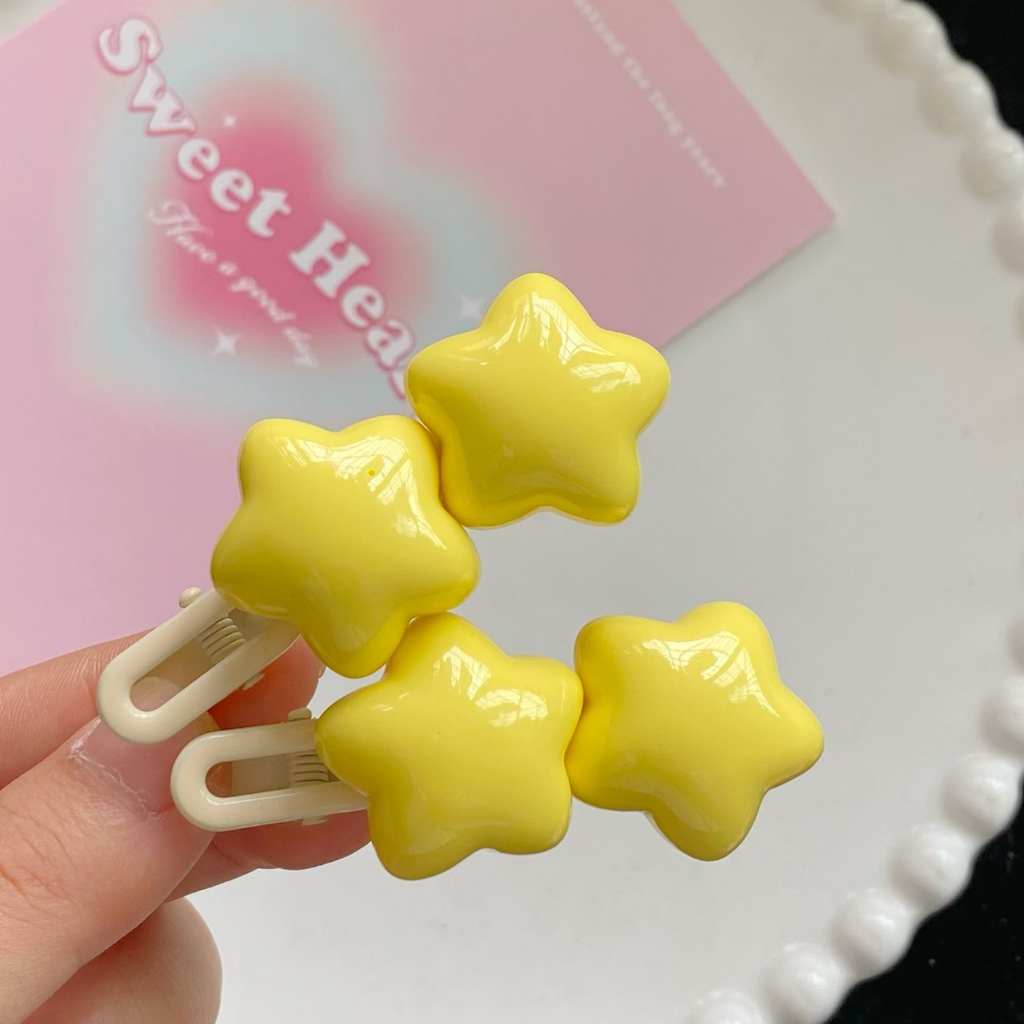🍭 🍭Kẹp Tóc Nữ Hình Ngôi Sao Ngọt Ngào Dễ Thương