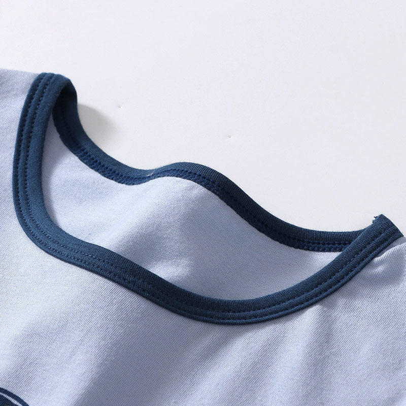 Set 2 Áo Thun Cổ Tròn Dài Tay Thu Đông Cho Bé Trai MAM DAD KIDS