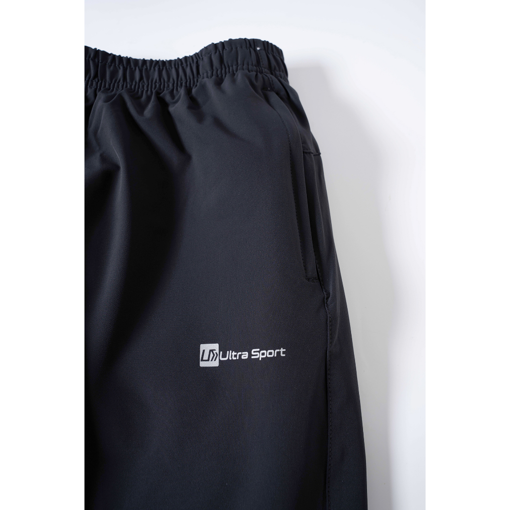 Quần gió nam thể thao chống nước Ultra Sport co giãn 4 chiều, chống nhăn, túi có khoá