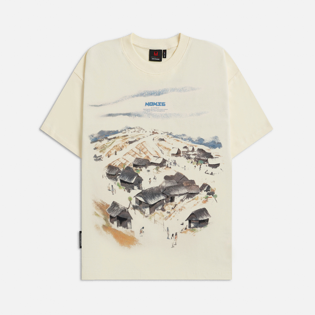 Áo thun NEEDS OF WISDOM Village Tee - Cream - Local Brand Chính Hãng