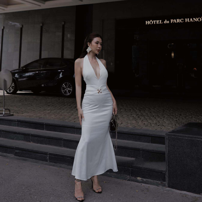 Đầm 𝐓𝐄𝐄𝐑𝐎𝐒 𝐃𝐑𝐄𝐒𝐒 ôm body kết hợp đai chiết eo sang chảnh - TKCC BAGEO