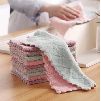 【Bán sỉ】Combo 2/5/10 khăn lau bếp đa năng 2 mặt siêu thấm nước FCB C20