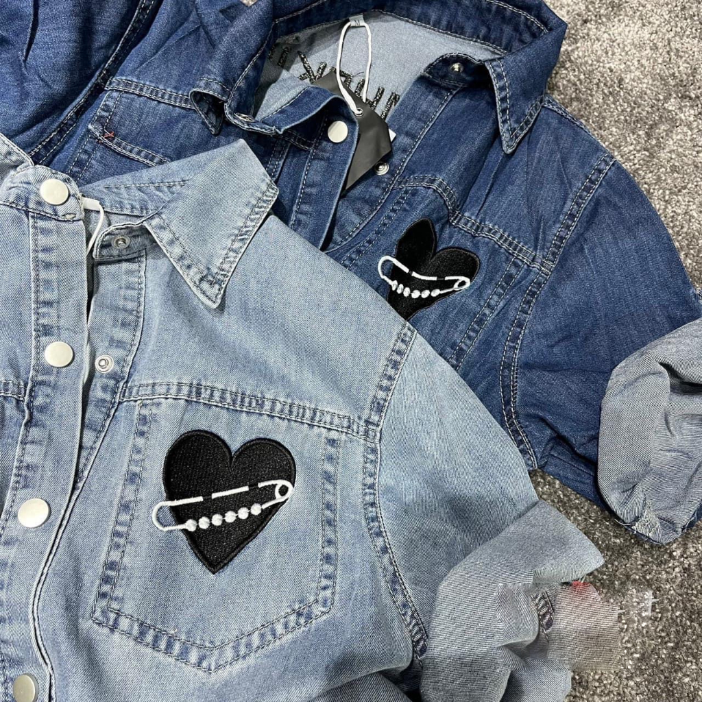 Đầm Váy bò Jean dáng dài rút dây hàng - Đầm jean cổ sơ mi kèm day thời trang nữ Quocanh