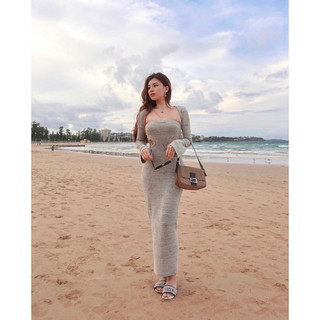 ✨Set đầm ôm body khoét eo cực cháy + áo khoác ngoài tay dài siêu tôn dáng✨