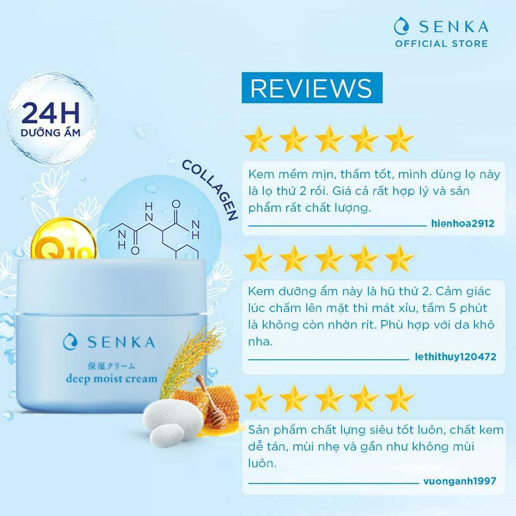 Kem Dưỡng Cấp Ẩm Chuyên Sâu Senka Deep Moist Gel Cream 50g