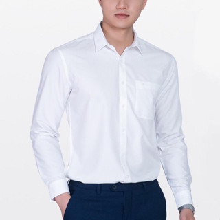  ÁO SƠ MI LỤA NAM CÔNG SỞ TÚI NGỰC 