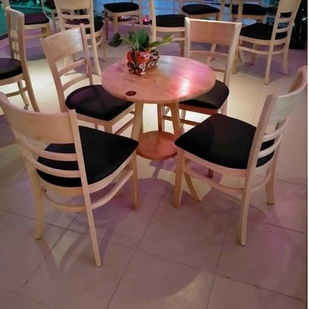 Bộ bàn ghế cafe, bàn ăn, bàn trà, tựa lưng, gỗ tự nhiên sang trọng