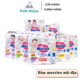 Bỉm Merries nội địa Nhật Cộng miếng Tã dán / quần / NB96 / S88 / M68 / L58 / M64 / L50 / XL50