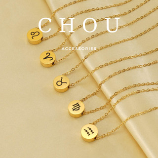 Dây chuyền titan, vòng cổ titan cung hoàng đạo | chou accessories |