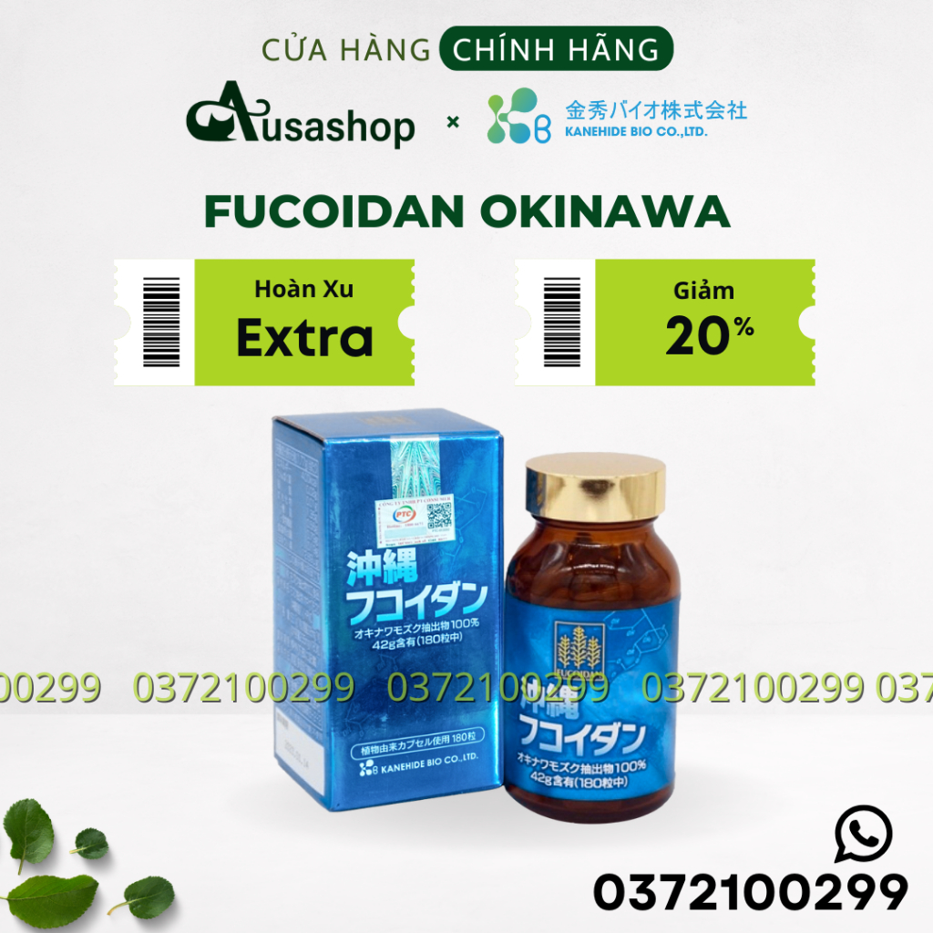 Fucoidan Okinawa Xanh - Viên Uống Hỗ Trợ Điều Trị Ung Thư