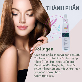Xịt dưỡng tóc collagen  Kendali mềm mượt tóc 250ml