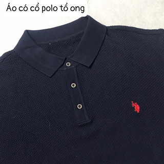 Áo có cổ polo tổ ong