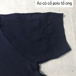 Áo có cổ polo tổ ong