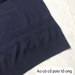 Áo có cổ polo tổ ong
