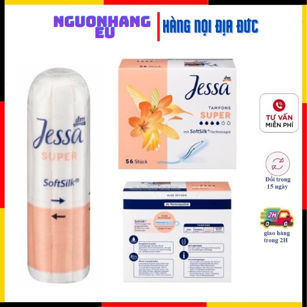 Băng vệ sinh Tampon Jessa Đức Đủ size Hàng Đức Có Bill