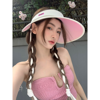  Mũ chống nắng nửa đầu chống tia UV  đổi màu  dây thắt kiểu cách đi biển  siêu HOT 