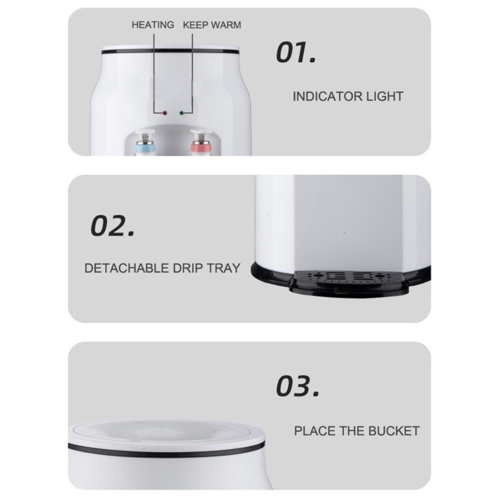 Cây Nước Nóng Lạnh Mini, Bình Đựng Nước Tiết Kiệm Điện, Nhỏ Gọn, Tiện Lợi Dùng Cho Sinh Viên, Văn Phòng, Gia Đình