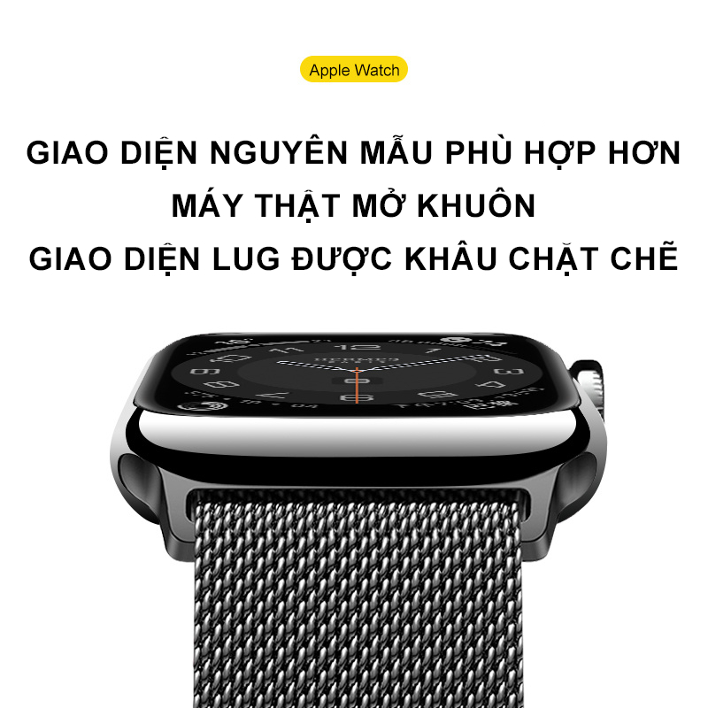 Dây Đồng Hồ Milano Cho Đồng Hồ Thông Minh Đồng Màu Cho Đồng Hồ Apple 7/SE/6/5/4/3/2 Kích Thước 38/42/45/49Mm cao cấp