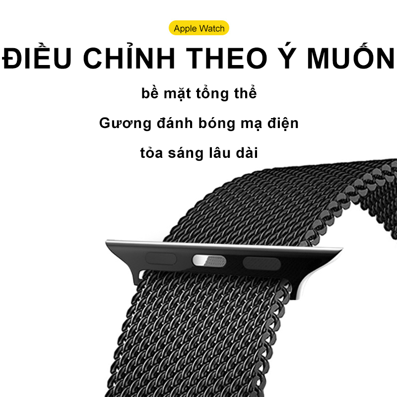 Dây Đồng Hồ Milano Cho Đồng Hồ Thông Minh Đồng Màu Cho Đồng Hồ Apple 7/SE/6/5/4/3/2 Kích Thước 38/42/45/49Mm cao cấp