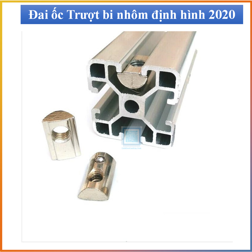 Đai ốc Trượt bi nhôm định hình 2020