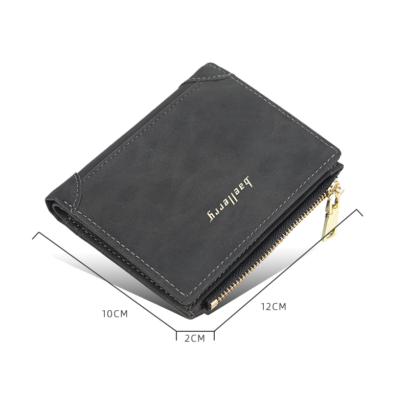 Ví nam nhỏ gọn Bosumy R051 da PU cao cấp full hộp màu sắc nam tính