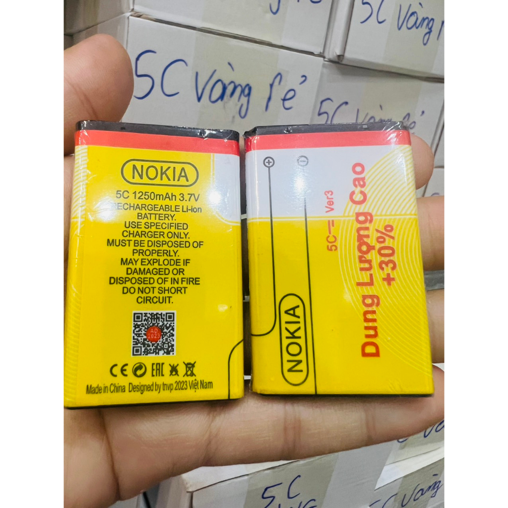 Pin nokia dung lượng cao 5C.4C.4U.4UL.4L 3800mAh dành cho dòng máy NOKIA. BH 1 đổi 1