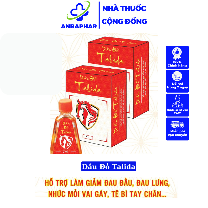 1 LỌ DẦU ĐỎ TALIDA