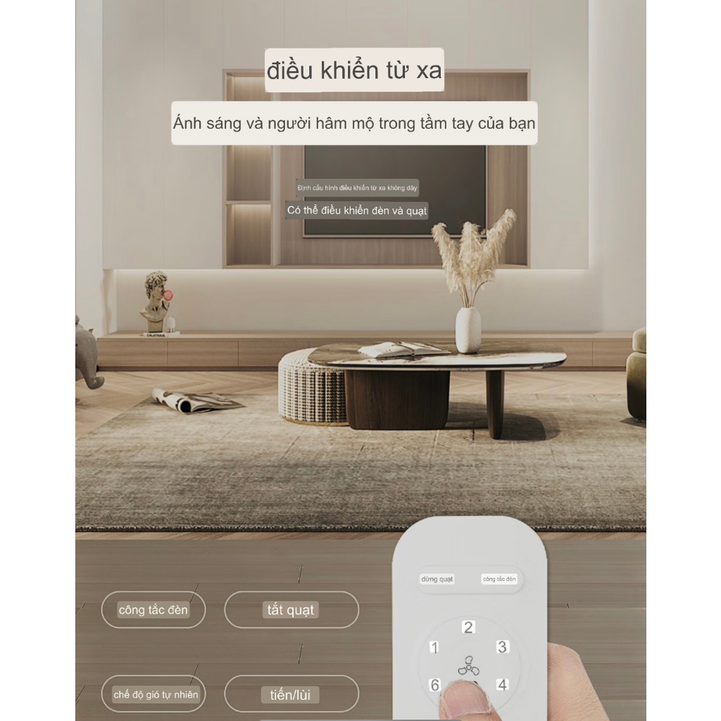 Quạt Trần đèn trang trí Panasonic HHLZ2000, Quạt trần trang trí phòng bếp, Quạt trang trí phòng ngủ chính hãng Panasonic
