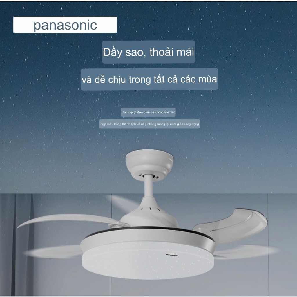 Quạt Trần đèn trang trí Panasonic HHLZ2000, Quạt trần trang trí phòng bếp, Quạt trang trí phòng ngủ chính hãng Panasonic