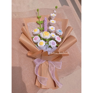 Bó hoa bằng len - đỗ tiệm handmade