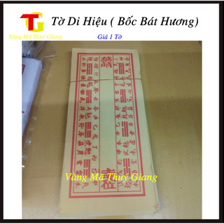 Tờ di hiệu - tờ hiệu bốc bát hương- vàng mã