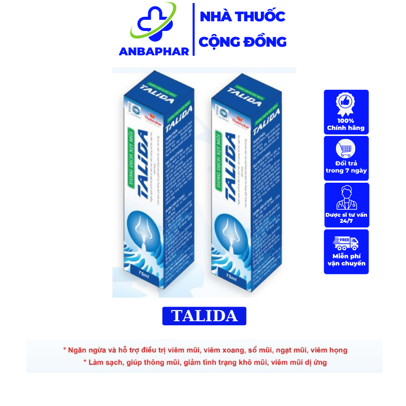 Dung dịch xịt mũi talida