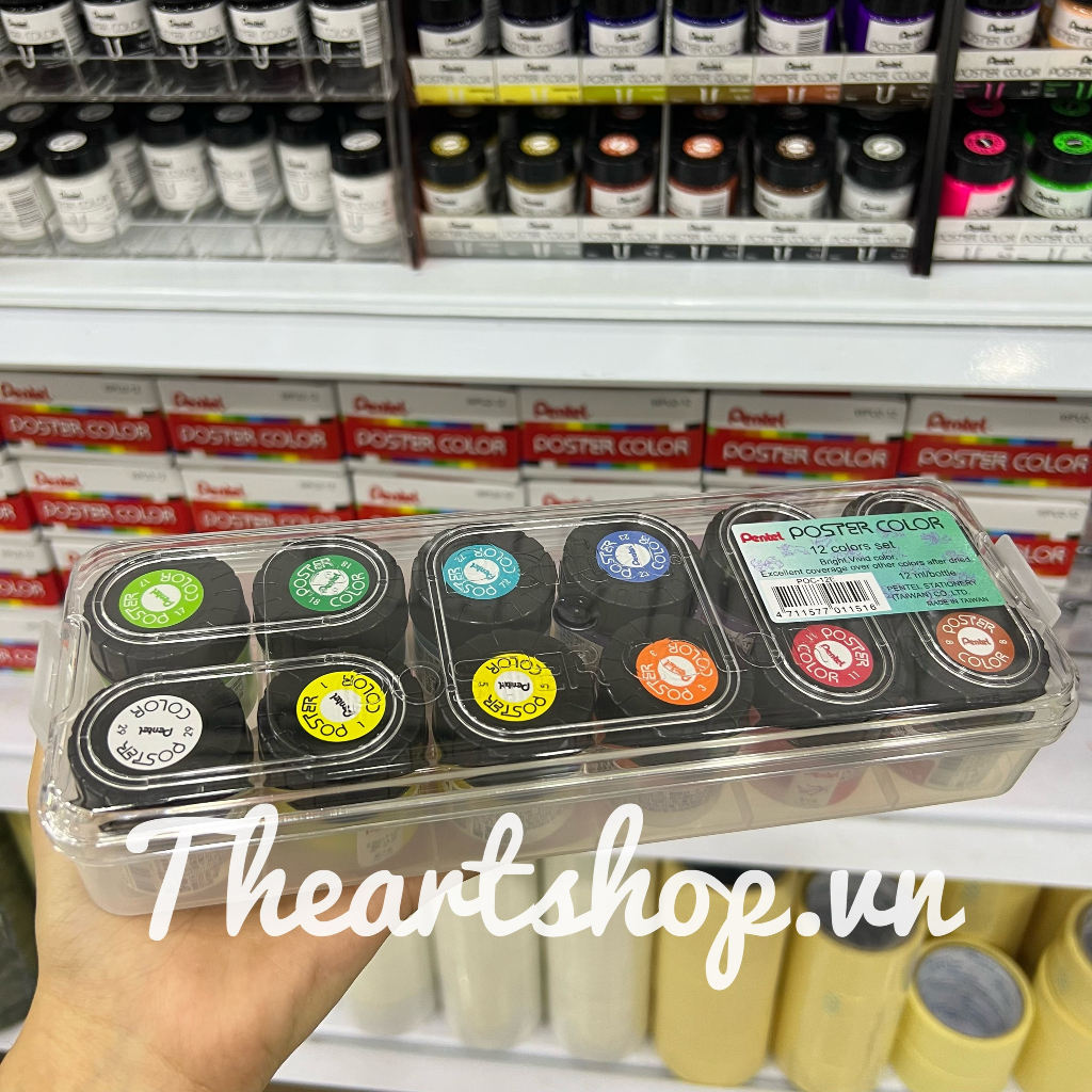 Bộ màu bột PENTEL Poster Color 30ml THEARTSHOP