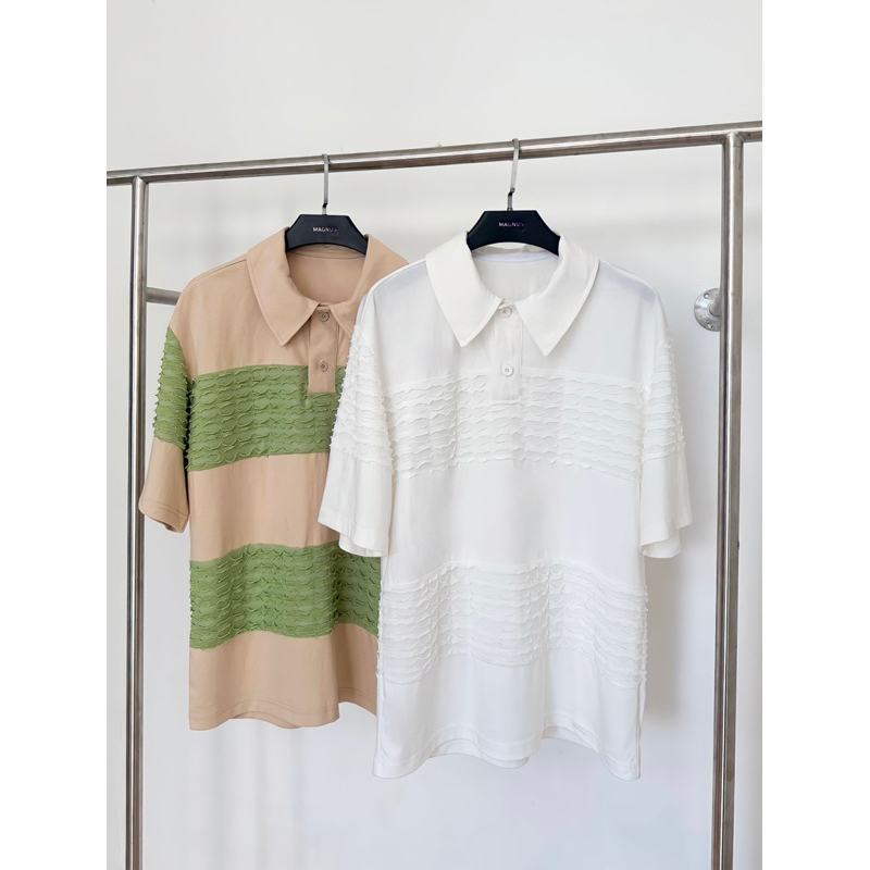 Áo Polo Vải Cá Sấu Harum Magnus Phong Cách Hàn Quốc Dành cho Nam