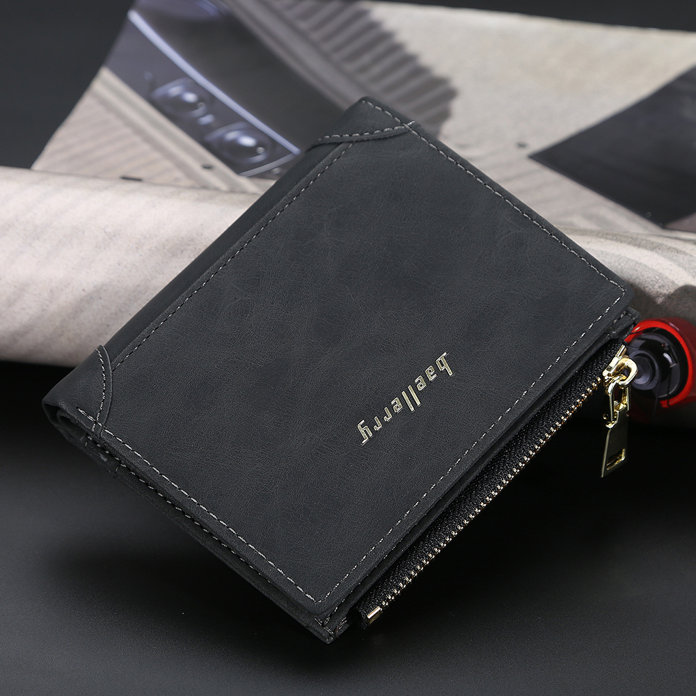 Ví nam nhỏ gọn Bosumy R051 da PU cao cấp full hộp màu sắc nam tính