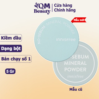 Phấn phủ kiềm dầu dạng bột Innisfree No-Sebum Mineral Powder 5g mẫu mới