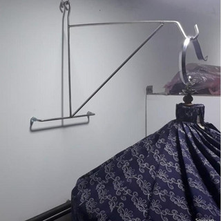 [ 2 Cái ] Móc 35 cm Treo Lồng Chim Gắn Sát Tường Bằng Inox Cứng Cáp Dùng Được Cho Cả Lồng Tròn Và Vuông