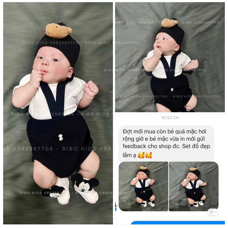 Quần Yếm Tăm Đùi Có Dây Chéo Cho Bé Y06