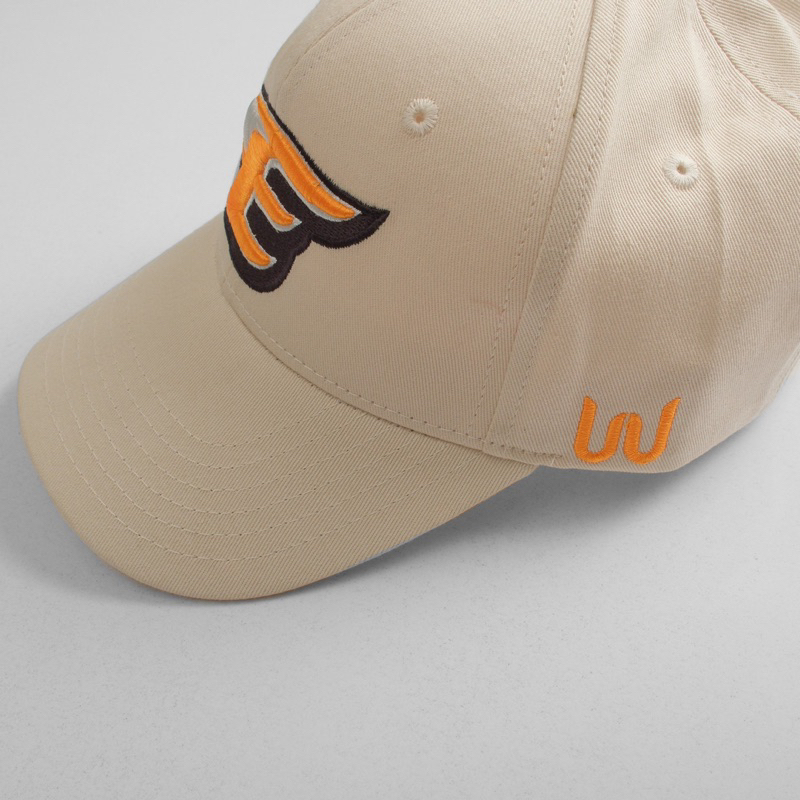 Mũ lưỡi trai Unisex chất liệu vải Kaki kem thêu logo Meowish ,nón lưỡi trai Hàn Quốc