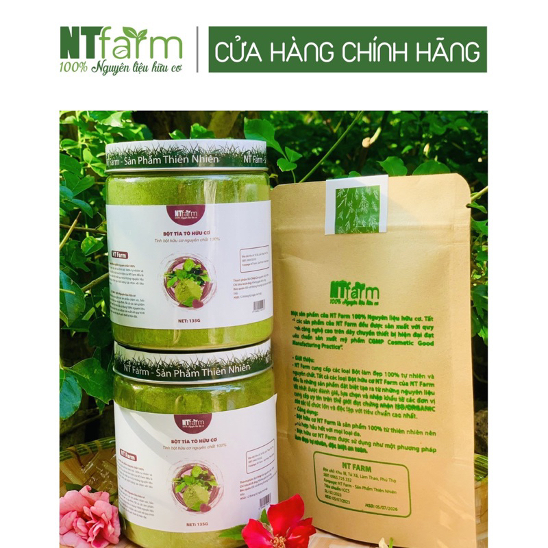 Bột Tía Tô NTFARM hữu cơ nguyên chất