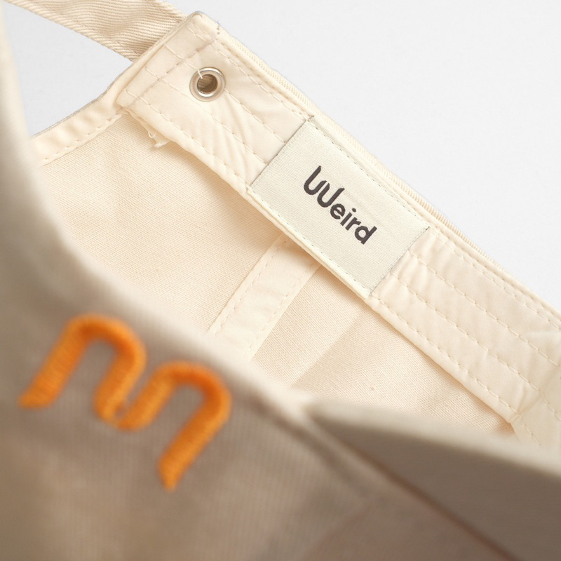 Mũ lưỡi trai Unisex chất liệu vải Kaki kem thêu logo Meowish ,nón lưỡi trai Hàn Quốc