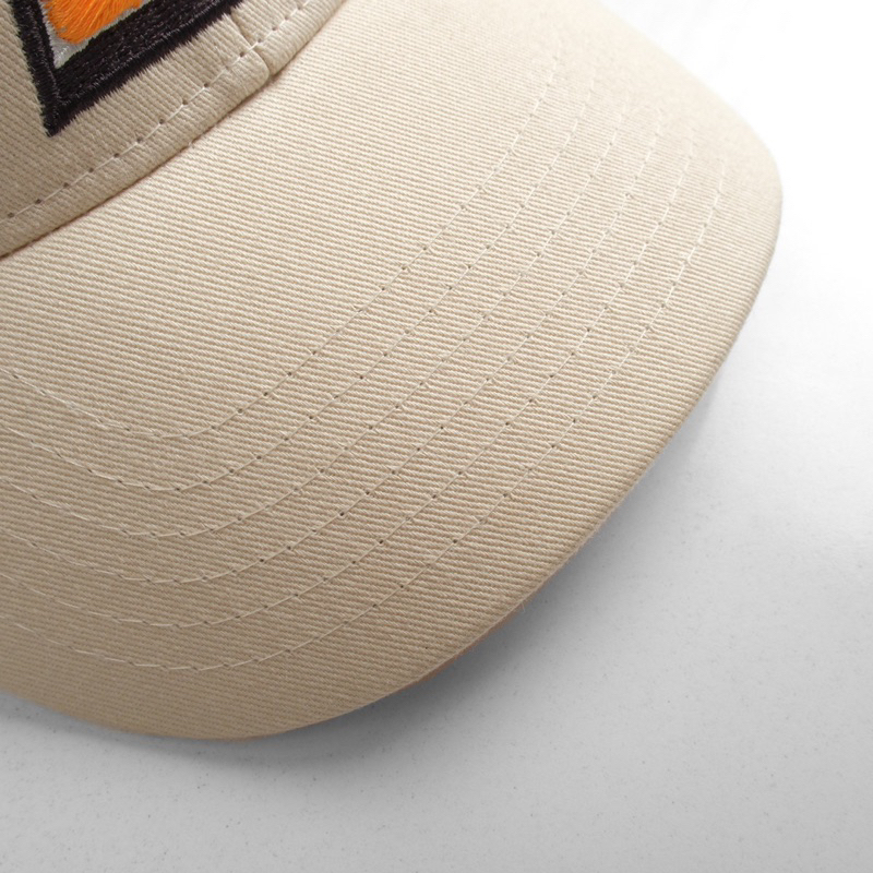 Mũ lưỡi trai Unisex chất liệu vải Kaki kem thêu logo Meowish ,nón lưỡi trai Hàn Quốc