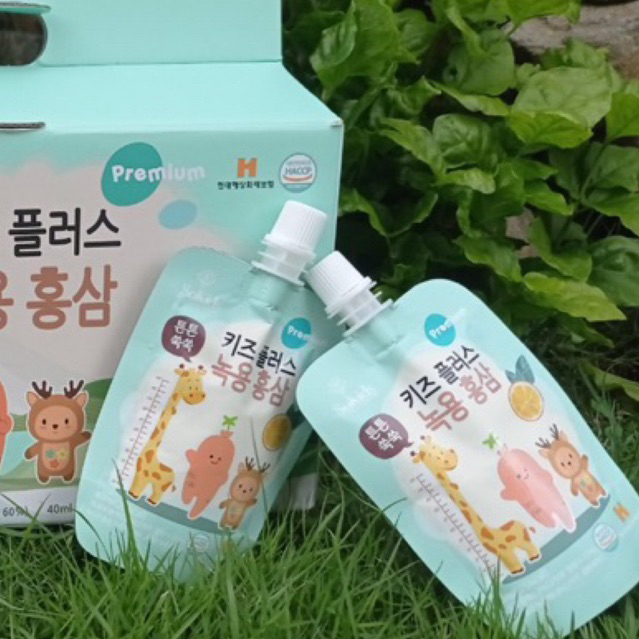 10 gói Hồng sâm Sokids Baby Hàn Quốc , cho trẻ biếng ăn và phát triển trí não  40ml/gói