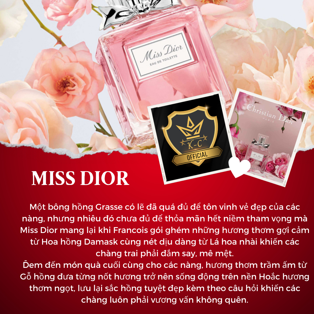 Nước Hoa  Nữ Miss Dior Blooming Bouquet Edp Nước Hoa Chiết   10ml Hương Thơm Sang Trọng Dịu Dàng Quyến Rũ